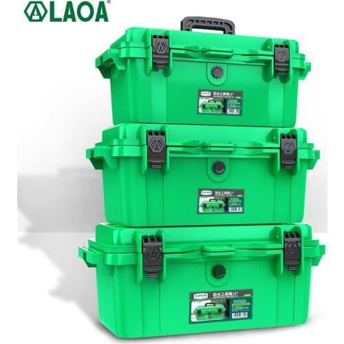 LAOA Waterproof Toolbox Thickened Storage Box Set Vehicle Maintenance Electrician Household Portable Industrial Grade Toolsbox