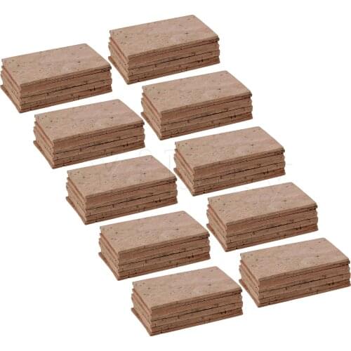 Yibuy 100 Pieces Sax Neck Corks for Alto Tenor Treble Sax Accessory Wood Color