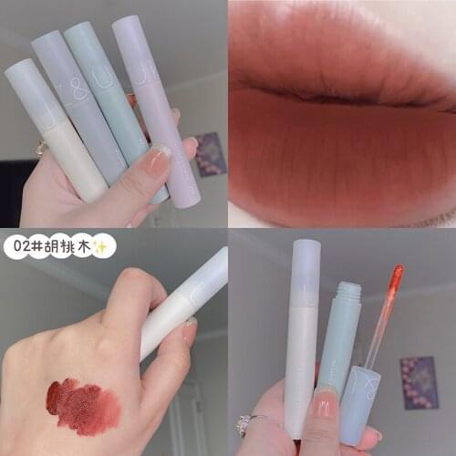 Liquid Matte Lipstick Matte Lip Gloss Moisturizer Waterproof Long Lasting Lip Stick Red Color Velvet Lip Tube Cosmetic Lip Tint