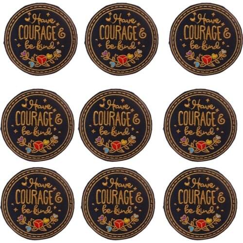 10Pcs/Set Cartoon Patch Letter Embroidery Patches On Clothes Hippie Patch Sticker Iron On Patches For Clothing Stripe For Jacket