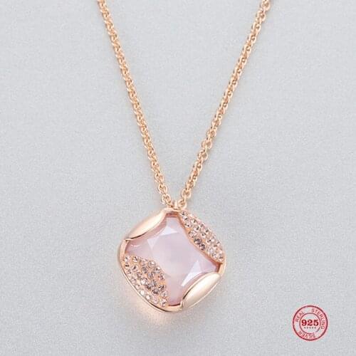 2020 New Fashion Charm Pure 925 Silver Original 1:1 Copy, Simple And Elegant Exquisite Wild Necklace Female Luxury Jewelry Gifts