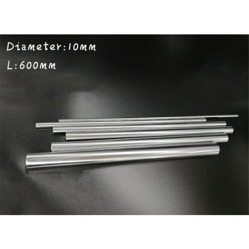 4pcs 10mm - 600mm chrome plated Cylinder Linear Rail Round Rod Shaft Linear Motion Shaft Free shipping