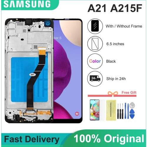 6.5'' ORIGINAL For Samsung Galaxy A21 Lcd A215 SM-A215U LCD Display Touch Screen Digitizer Glass Assembly For samsung A21 lcd