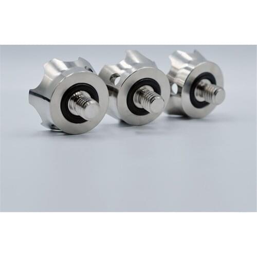 Stainless Steel Tripod Stand Crown Spike Adapter for Gitzo GT1531 GT2541 GT2542/TRRS /Benro 3/8" Screw Tripod Accessories