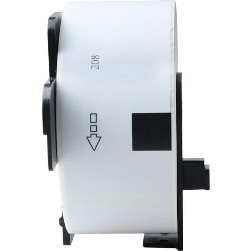 AOMYA 1 Roll Label tape DK-11208 38mm×90mm die-cut Continuous Compatible Large address label for Brother Black on white