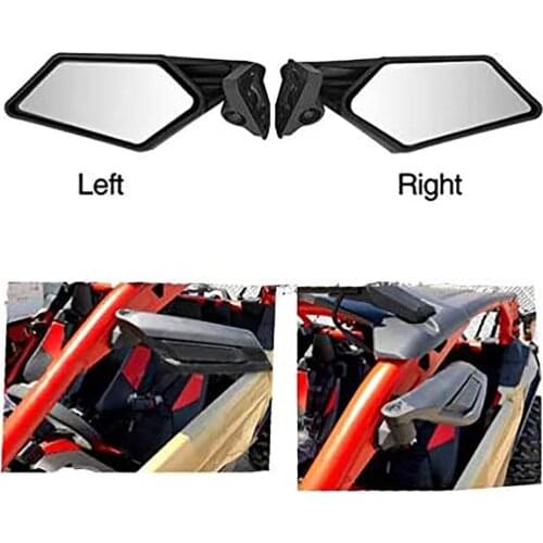 2Pcs Motorcycle Motorbike Rear View Side Mirrors for Can Am Maverick X3 17-18