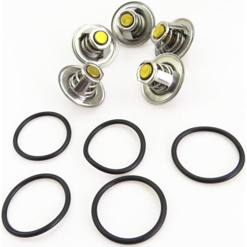 FHAWKEYEQ 5 Set Engine 87 Degrees Coolant Temperature Adjust Sensor For A6 A4 VW Golf MK5 MK6 Jetta Beetle Caddy Polo 05012111H