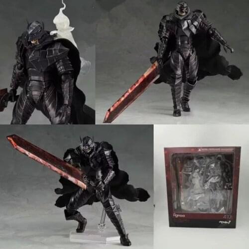 16cm Game Berserk Beruseruku Figma 410 Black Swordman Joint movement Action Figure PVC Collection Model toys for christmas gift