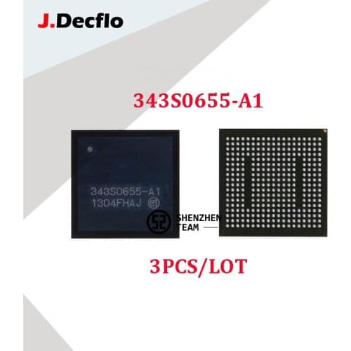 JDecflo 3Pcs/Lot 343S0655-A1 343S0655 For PMIC iPad 5 Air 1 iPad5 Mini2 Power Supply IC Chip U8100 Integrated Circuits Circutos
