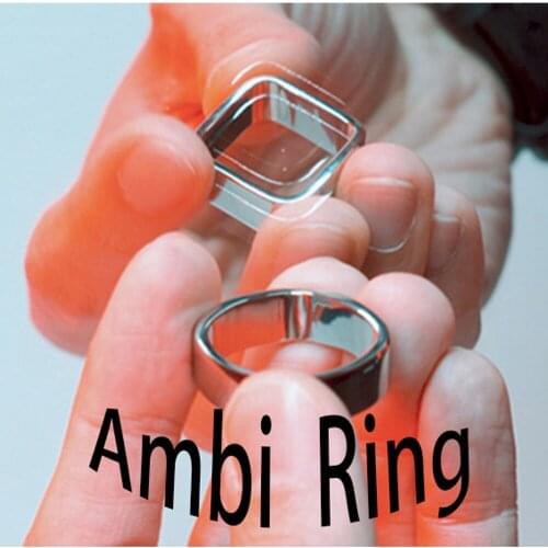Ambi Ring by Patrick Kun （black ，silver）Magic Tricks Street Close Up Magia Ring Magie Mentalism Illusion Gimmick Props Accessory