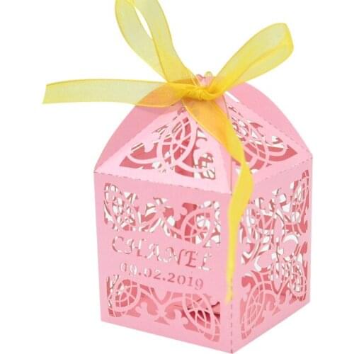 Cross baby shower first holy communion laser cut customized gifts box