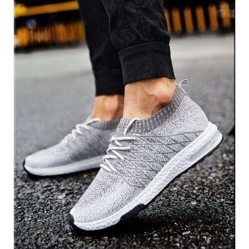019 Men Shoes Beathable Air Mesh Men Casual Shoes Slip on Summer Sock Shoes Men Sneakers Tenis Masculino Adulto Plus Size 46