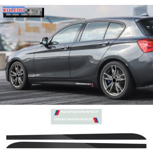 M Performance Car Door Side Stripe Sill Skirt Sticker Decal M SPORT Style for BMW 1 Series F20 F21 118i 120i 125i 128i 135i