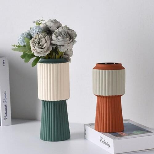 Morandi Minimalist Ceramic Vase Home Decoration Ornament Creative Hydroponics Living Room Decoration Flower Arrangement Crafts