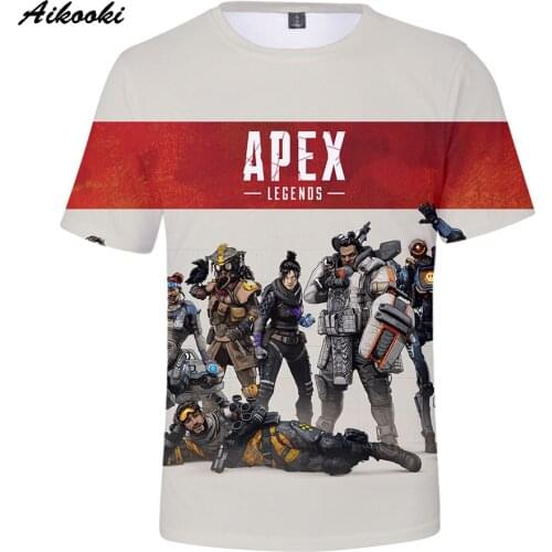 Game Apex Legends Men 3D T-Shirts Women Summer Short Sleeve T-shirt Boy/Girls TShirt Popular Apex Legends Fashion Design Clothes
