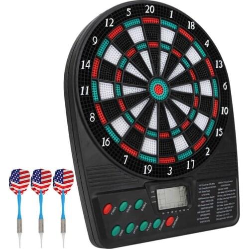 Entertainment Party Bar Games Electronic Dartboard Game Set LCD Display Automatic Scoring Dart Plate Scoring Board