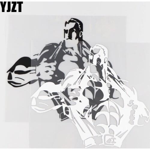 YJZT 19CM*16.6CM Fitness Perfect Figure Creative Vinyl Pattern Decor Car Sticker 1A-0201