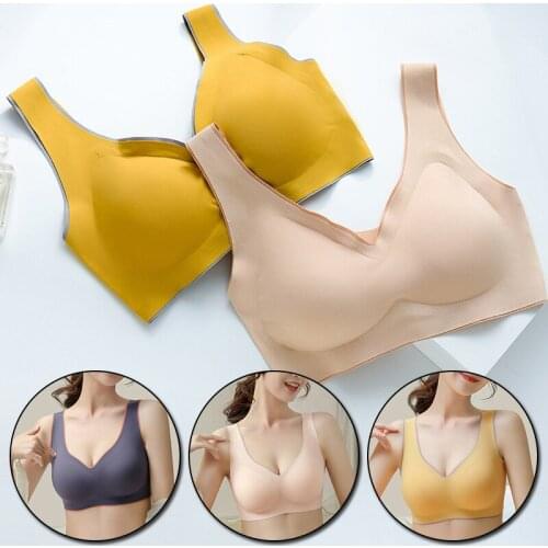 2021 WomanS Bra Summer Autumn Female Push Up Underwear Seamless Soft Comfortable Bralette Plus Size Wire Free Brassieres