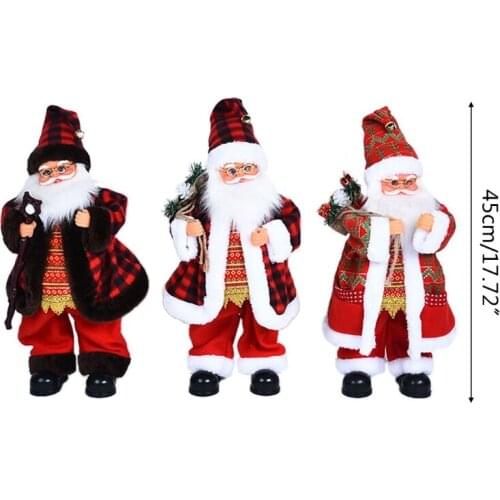 066B Funny Electric Santa Claus Toy for Kids Music Trick Toy with 3 Optional Types Relieve Stress