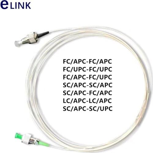 10pcs 1M SC/APC-FC/APC fiber optic patch cord 0.9mm tighted fiber SM Simplex FC/APC-SCA optical fibre jumper SX free shipping
