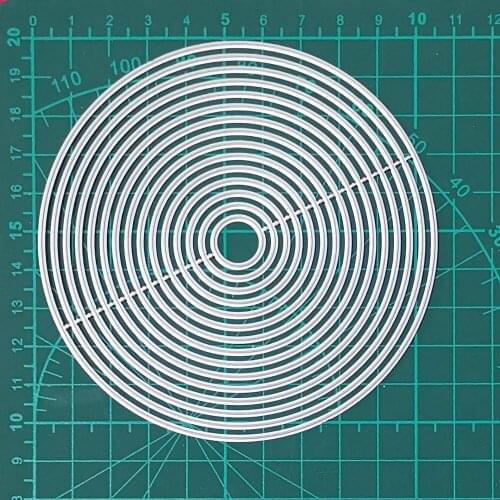 15Pcs Classic Circle Metal Cutting Dies Real Picture Cut Die Scrapbook Paper Craft Knife Mould Blade Punch Stencils Die 2020 New