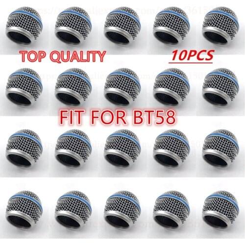 20PCS Professional Microphone Grille Ball Head Mesh Replacement Fits For Shure SM58 SM58S SM58LC BETA58 BETA58A