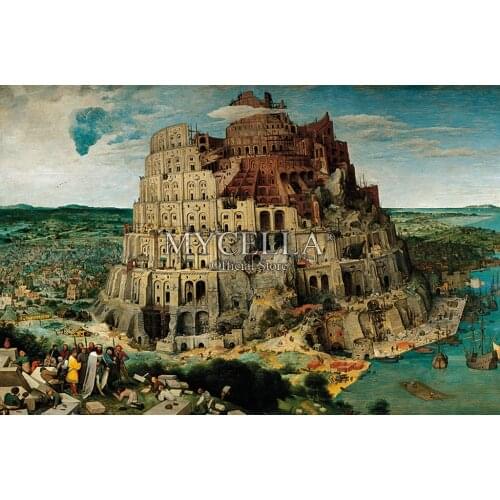 5D DIY Diamond Painting Tower of Babel Religious Buildings Diamond Embroidery Cross Stitch Diamond Mosaic Sets Gift Home Decor