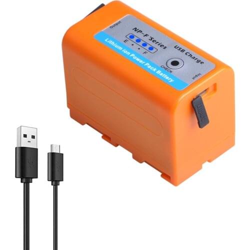 5200mAh NP-F770pro NP-F750 NPF750 NPF770 Battery&USB Charge Output for Sony camera NP F970 F960 F550 F570 QM91D CCD-RV100