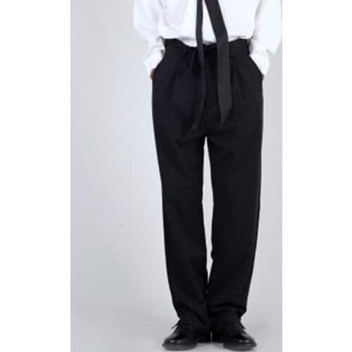 Art Japanese series: Simple, versatile, loose-fitting, three-dimensional casual trousers for men and women