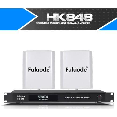 Wireless Microphone signal antenna amplifier Enhancement 1200m Stage Long-distance Receiving 1 Drag 4 Continuous Frequency