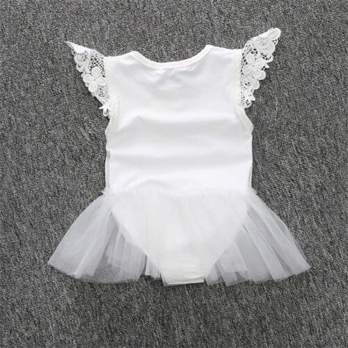 Baby Lace Sleeveless Childrens Double-layer Mesh One-piece Newborn Romper