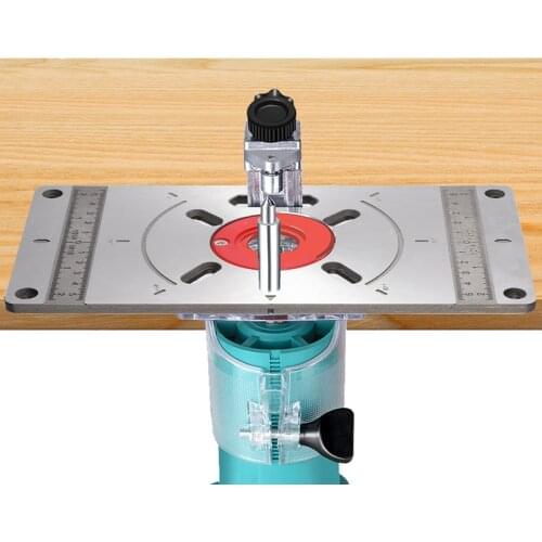Aluminium Carpinte Router Table Insert Plate Multifunctional Woodworking Benches Carpenter Trimming Machine Engraving Board
