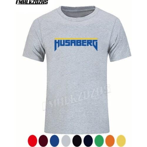 Husaberg motocross brand mens Tshirt, high quality printed cotton clothing short sleeve, mens motorcycle T-shirt T189
