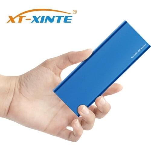 XT-XINTE M.2 for NGFF SATA SSD To USB 3.0 External Hard Drive Enclosure Storage Case Adapter for B KEY SSD 2230/2242/2260/2280mm