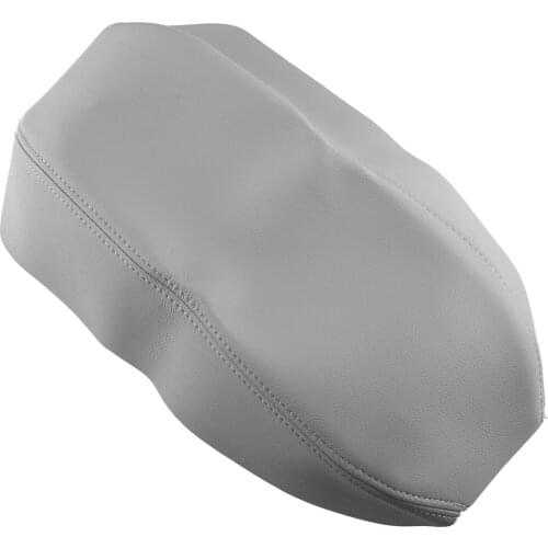 Microfiber Leather Center Console Armrest Lid Cover Trim Cap Gray Car Fit For Honda Civic 2006 2007 2008 2009 2010 2011