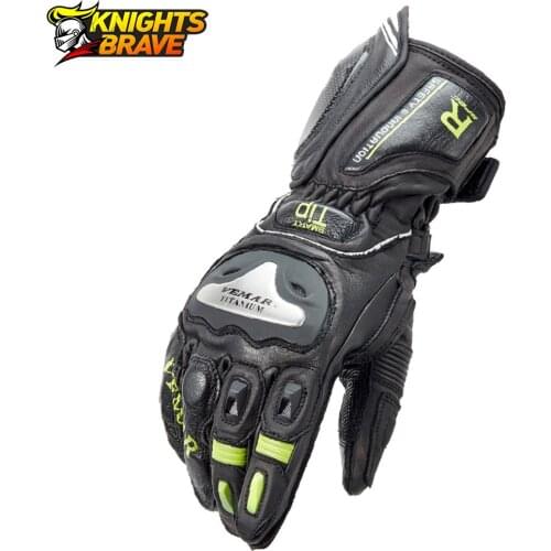 Motorcycle Gloves Genuine Leather Guantes Moto Carbon Fiber Professional Cycling Gloves Touch Screen Moto Motocross Gloves