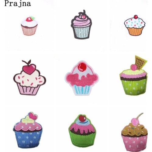Cartoon Ice Cream Patch Iron On Patches For Clothing Sewing Embroidery Stripe On Clothes Cute Fruit DIY Applique Badge