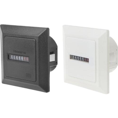 New HM-1 Timer Square Counter Digital 0-99999.9 Hour Meter Hourmeter Gauge 0.3W AC220-240V / 50Hz AC