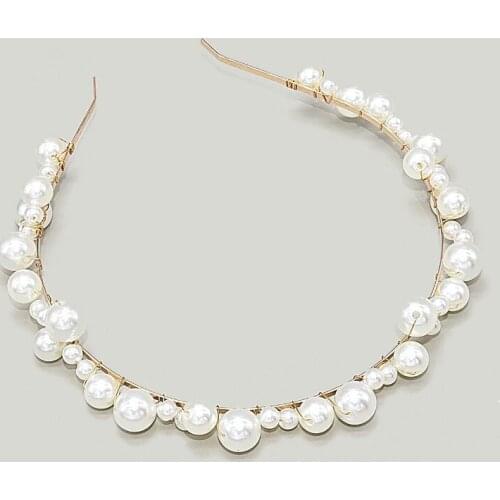 Simple style Pearl Hair Band Girls Headband Hair Hoop Bow Women Elegant Charm Sweet Cute Fashion New