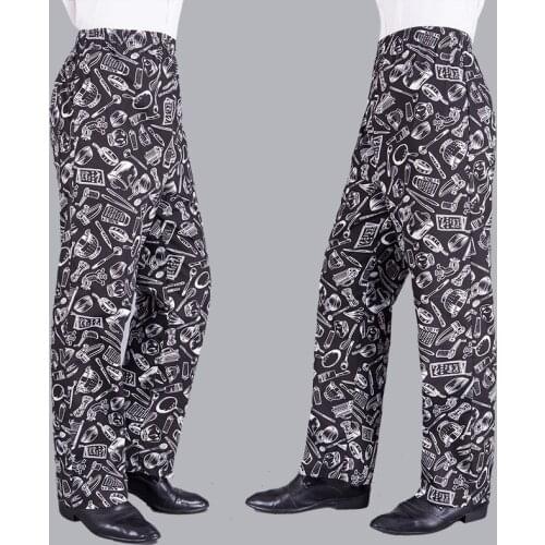 Hotel Restaurant Hotel Kitchen Chef Work Pants Pants Bakery Bread Strip Stretch Chef Pants Men