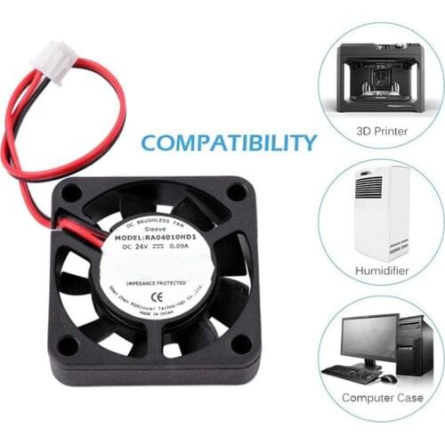 40x40x10mm 4010 Fans DC 12V 24V Fans for Heat Sink Cooler for 3 D Printer Parts 4010 Cooling Fan Cooling Radiatora