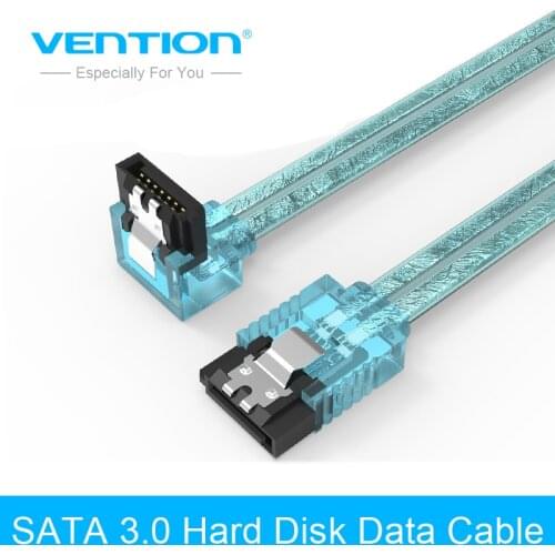Vention Sata 3.0 7pin Data Cable Super Speed SSD HDD Sata III Right Angle Hard Disk Drive for ASUS Gigabyte MSI Motherboard 50cm