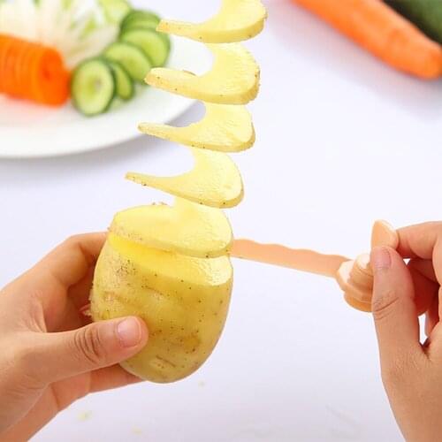 1pcs Magic Potato Cutter Carrot Spiral Slicer Cutting Models Kitchen Cooking Tools Fruit Vegetable Curls
