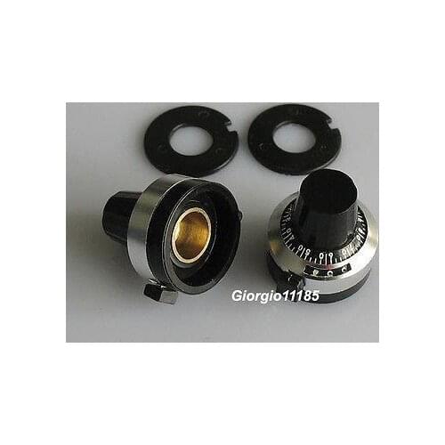 5pc 3590S WXD3-13 Potentiometer Dial knob lockable Hat XSN-III-4mm 6mm 6.35mm