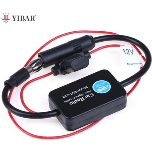 12V Auto Car Radio FM Antenna Signal Amp Amplifier Booster For Marine Car Vehicle Boat 330mm FM Amplifier
