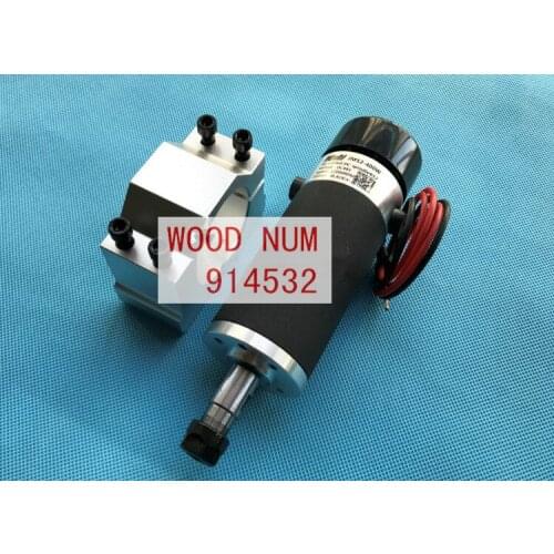 Free shipping ER11 48V 400W brushed high speed air cooled spindle motor +52mm Spindle Fixture