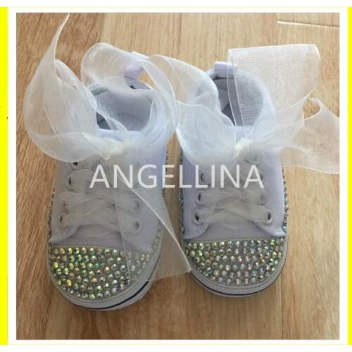 Custom Sparkle Bling Baby Shoes hand-made pearl baby shoes Ballerina Shoes baptism baby shoes birthday gift 0-12month