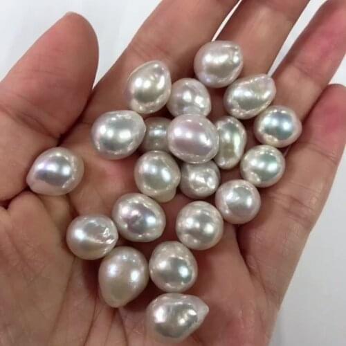 10.5-11.5mm white drop baroque freshwater loose pearls bead