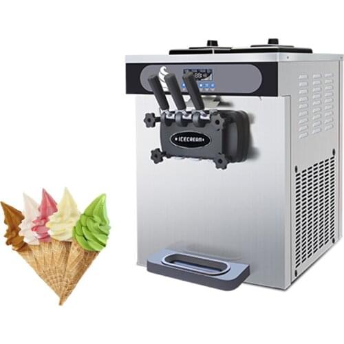 Hot Sale Commercial Stainless Steel Energy Saving Compressor Soft Ice Cream Machine Price