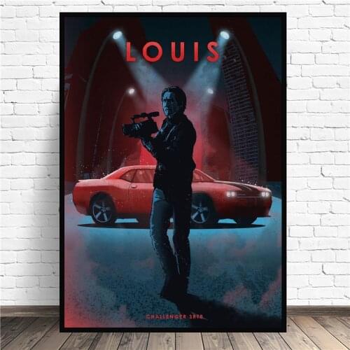 Nightcrawler Canvas Painting Movie Car Art Print Poster Picture Wall Modern Minimalist Bedroom Living Room Decoration